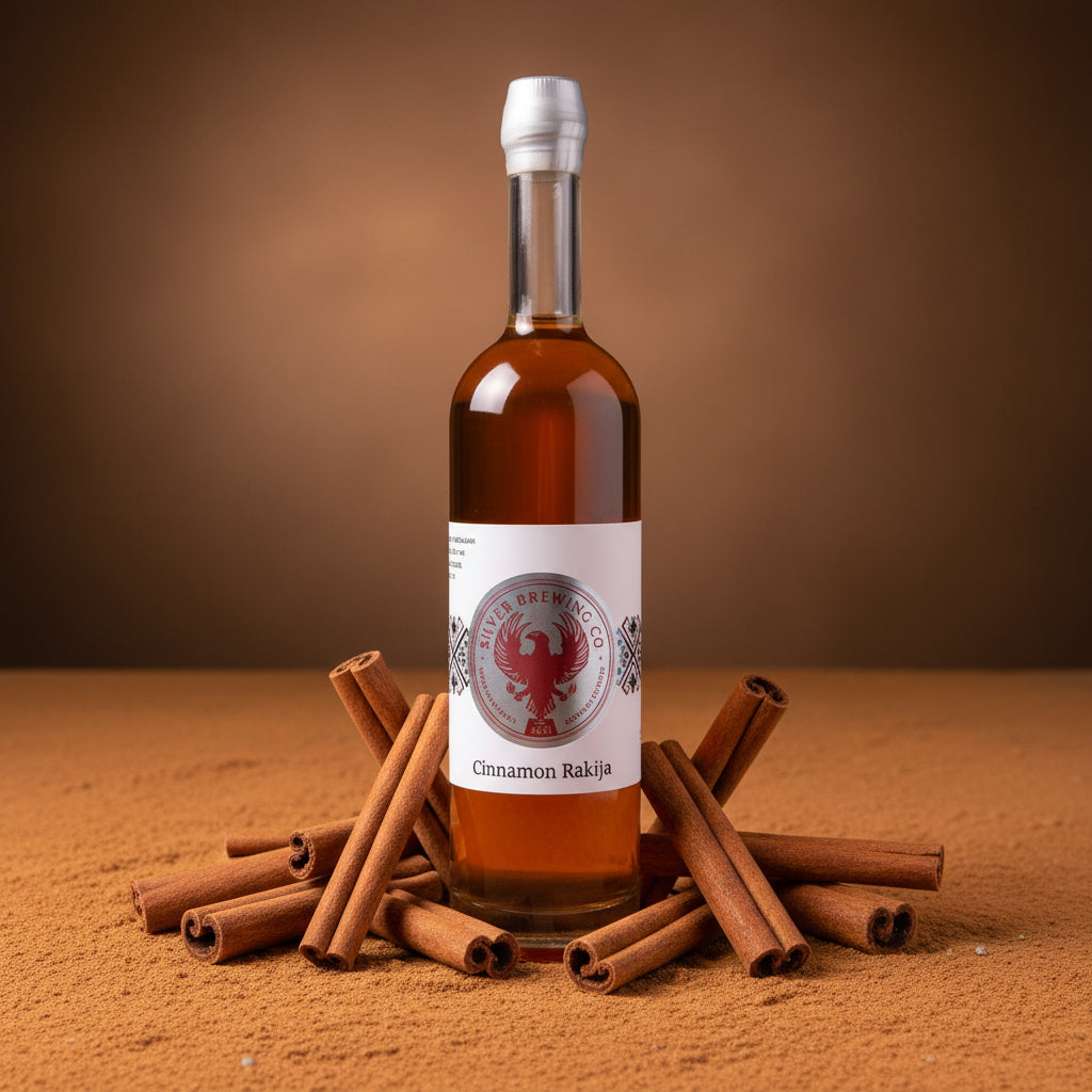 Bottle of Cinnamon Rakija 33% by Pete's Distilling Co - View 1